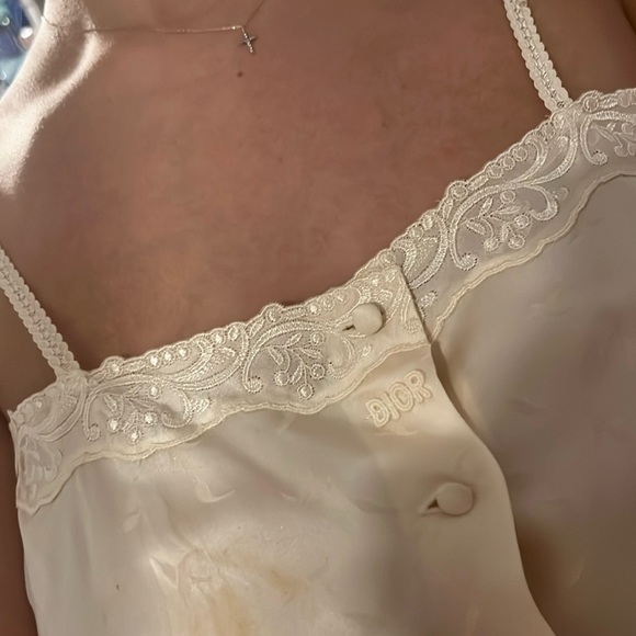 vintage dior silk tank top - Picture 6 of 8